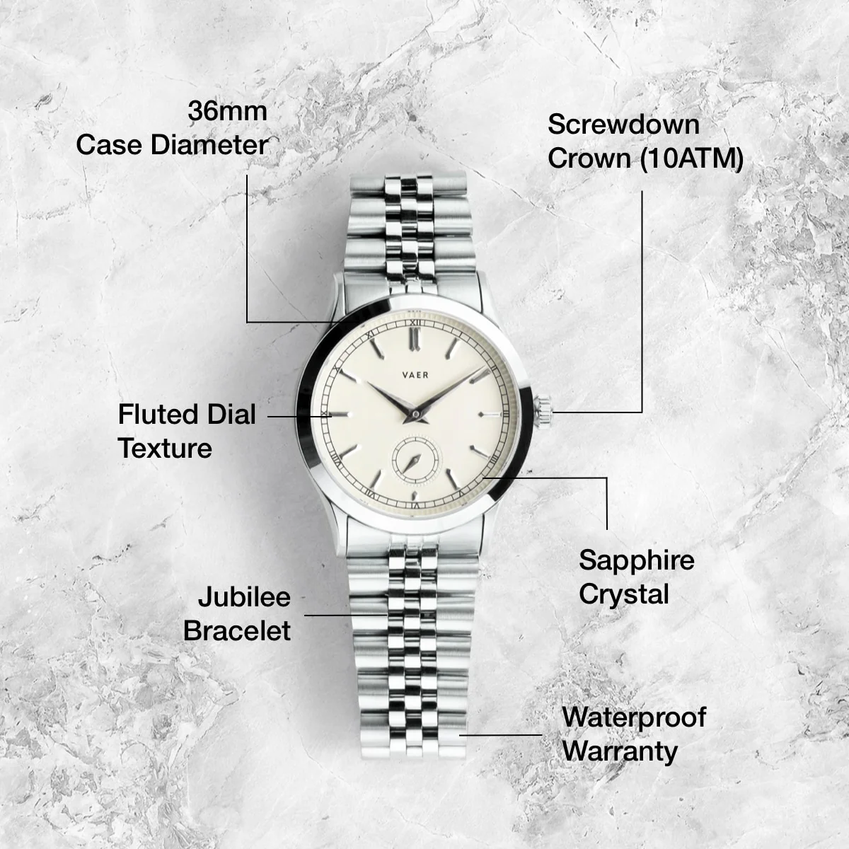 C1 Ceremony Cream - 36mm Quartz - Image 4