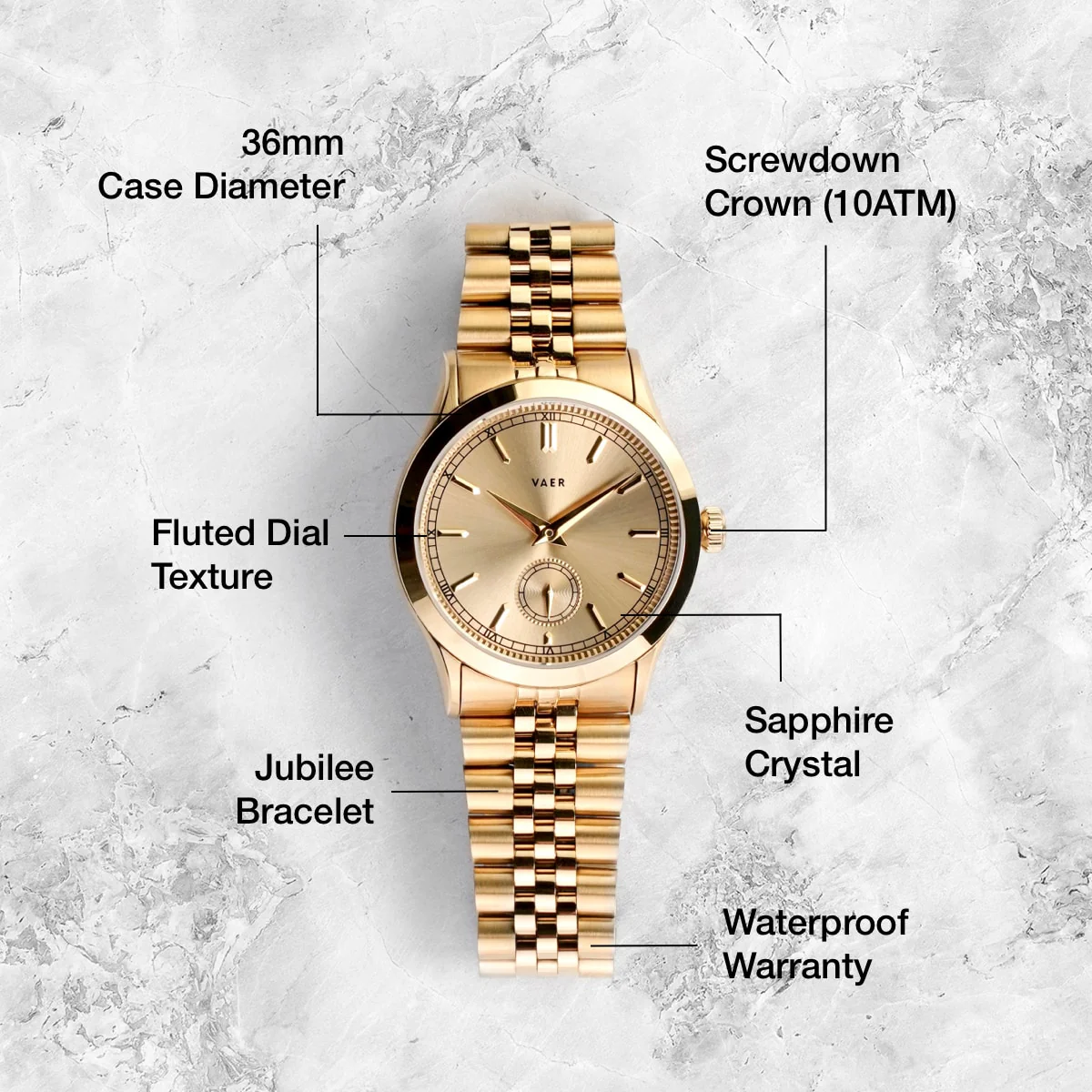 C1 Ceremony Gold - 36mm Quartz - Image 4