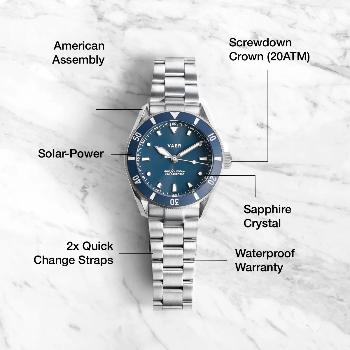 D4 Meridian Navy Matte Solar - 39mm USA - Image 4