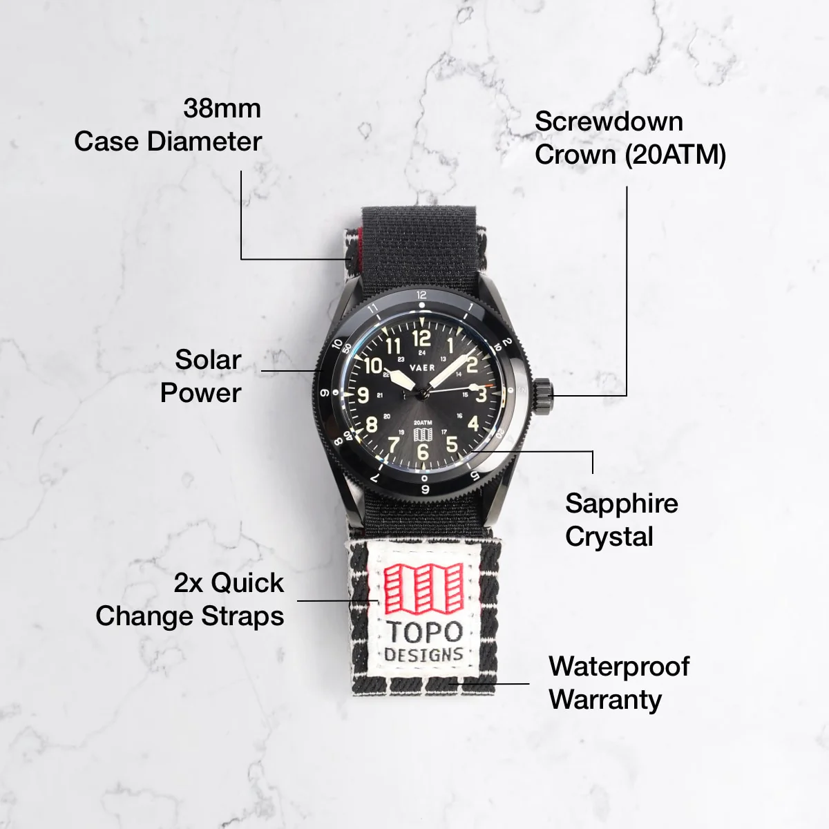DS4 Topo Designs x W&W Solar Hiker - Black - Image 4