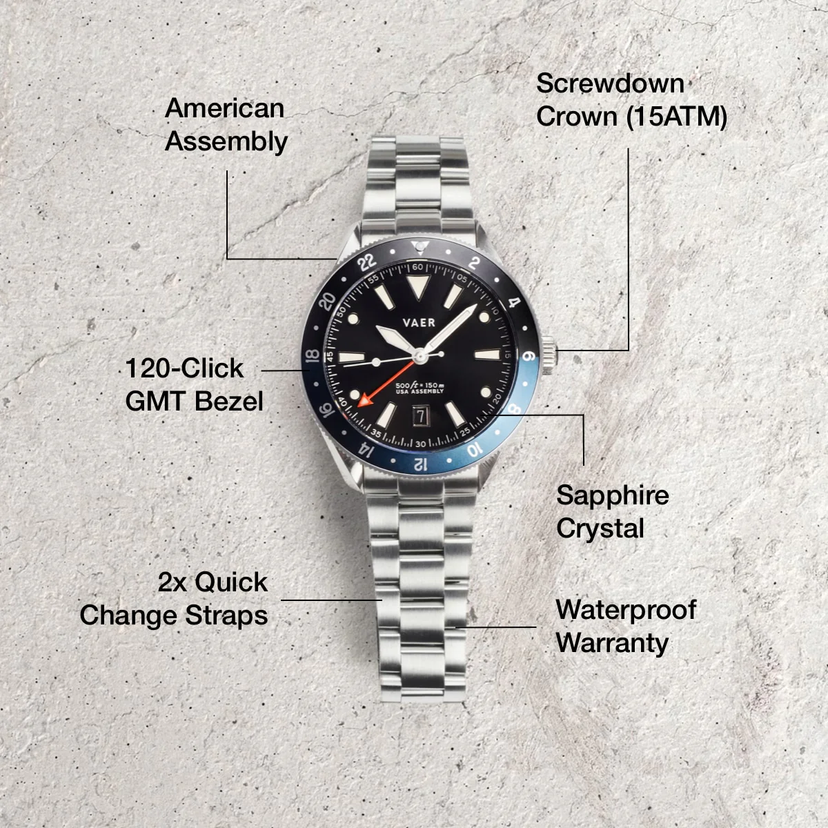 G2 Meridian Navy/Black GMT - 42mm USA - Image 5