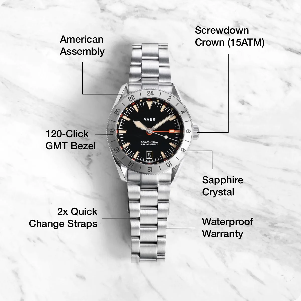 G2 Pacific Steel GMT - 39mm USA - Image 8