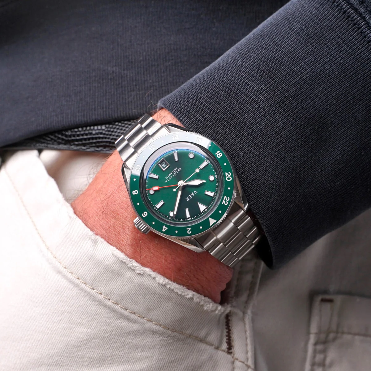 G5 Meridian Green GMT - 39mm USA - Image 8