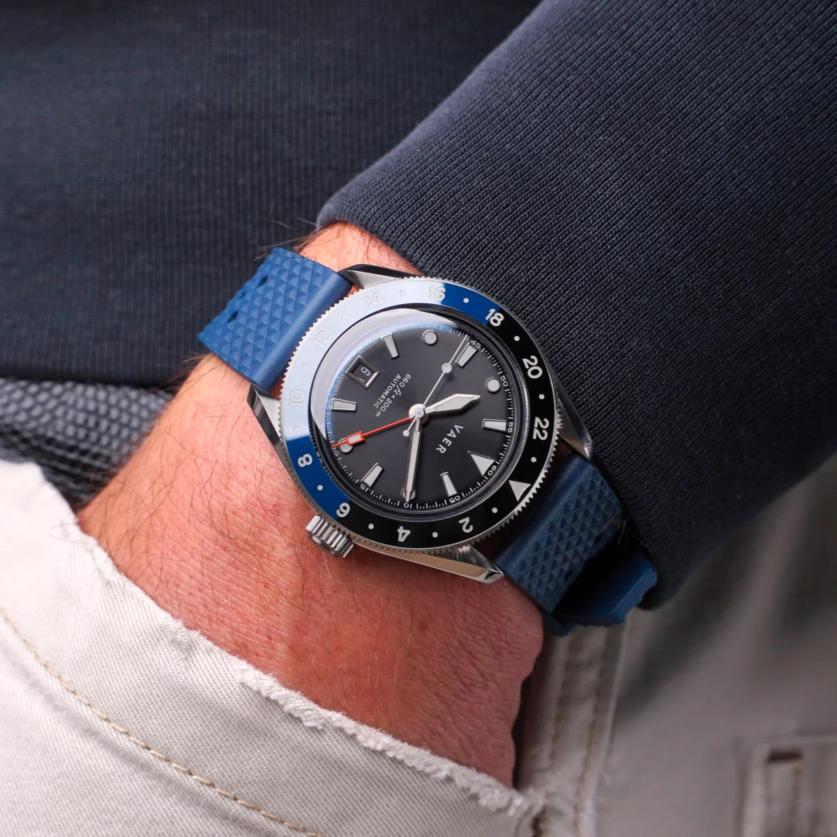G5 Meridian Navy/Black GMT - 39mm USA - Image 12