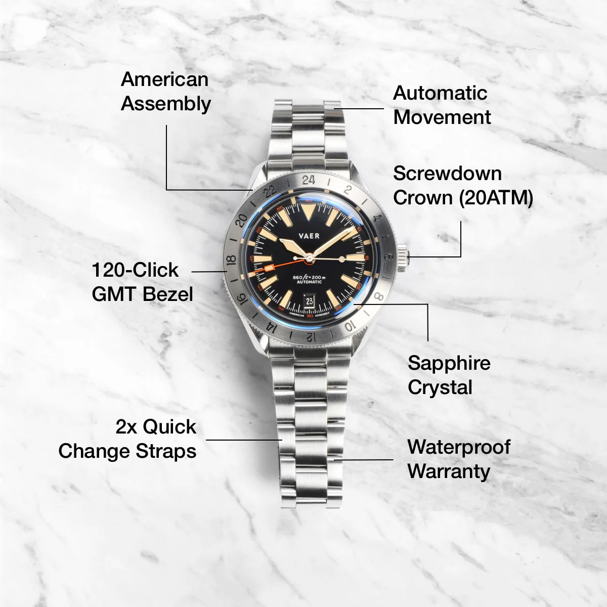 G5 Pacific Steel GMT - 42mm USA - Image 14