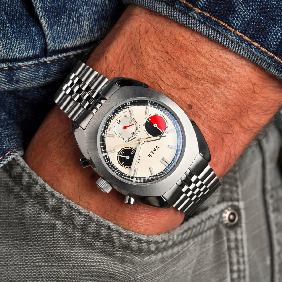 R1 Racing Chronograph Cream - 38mm USA - Image 14