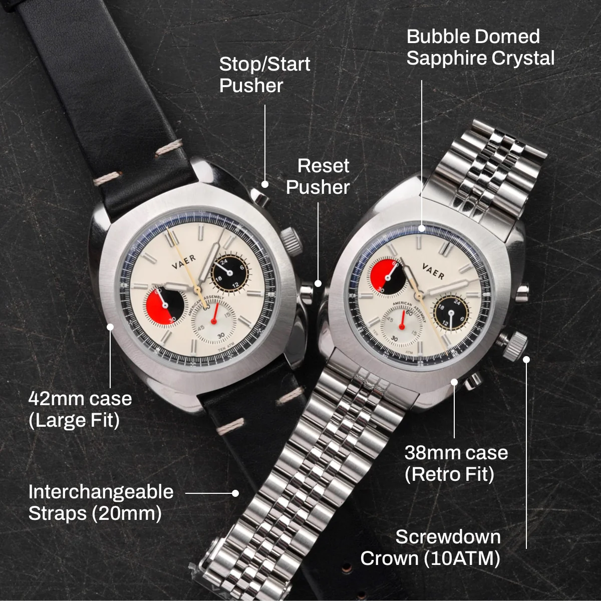R1 Racing Chronograph Cream - 42mm USA - Image 4