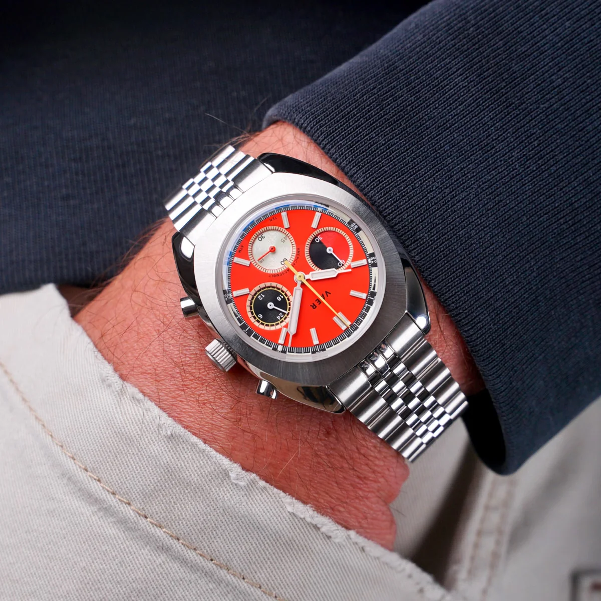R1 Racing Chronograph Orange - 38mm USA - Image 7