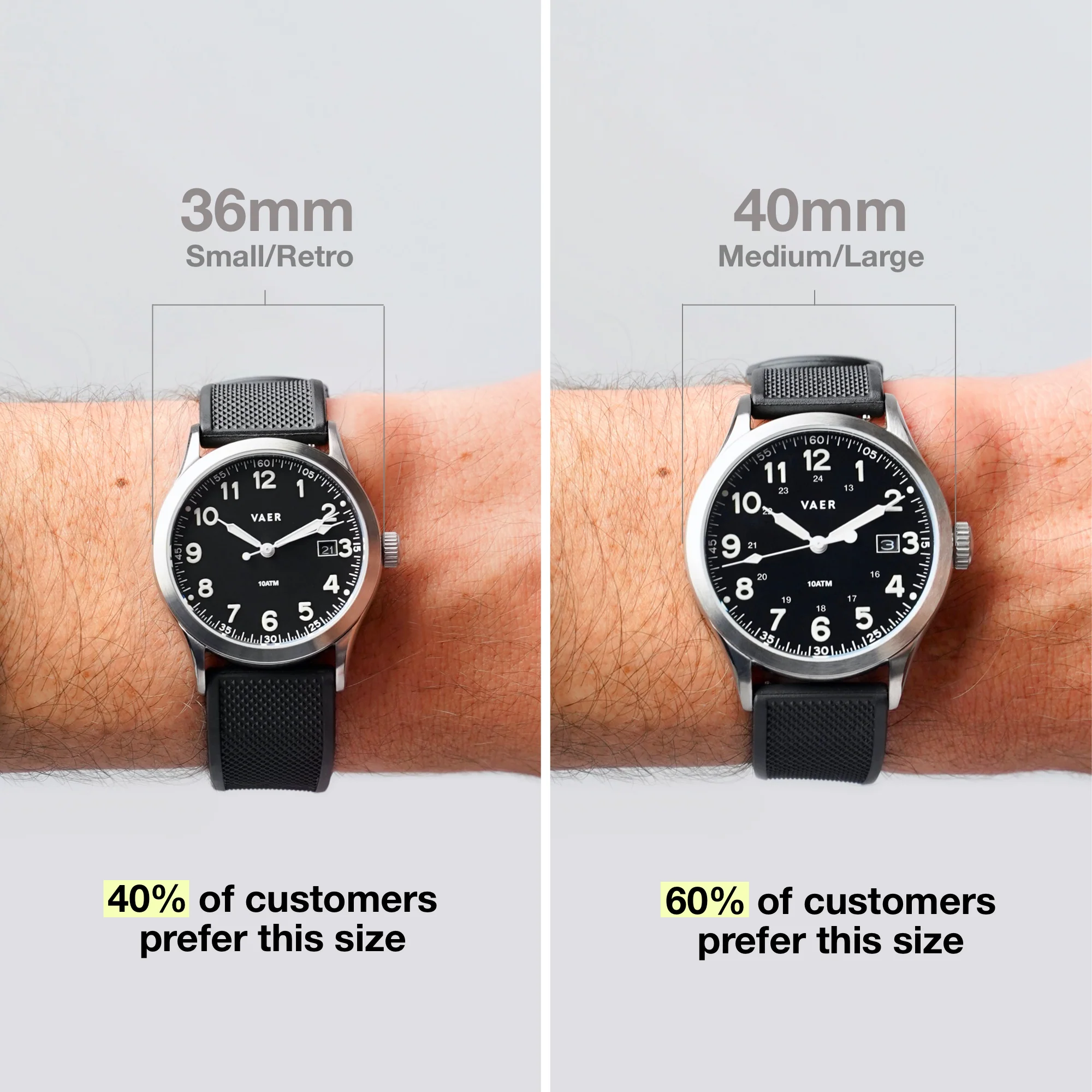 S3 Calendar Field Black - 36mm Quartz - Image 3