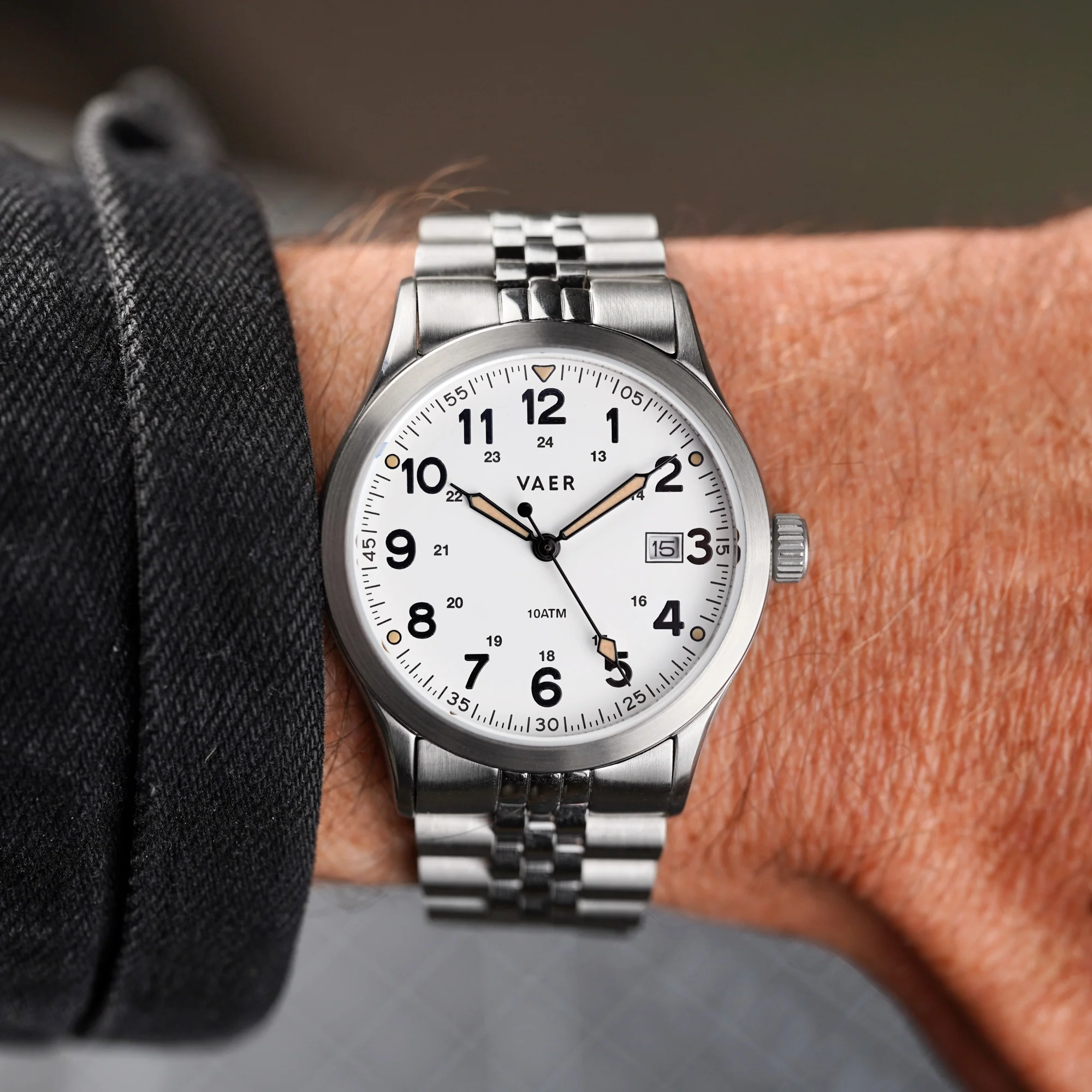 S3 Calendar Field White - 36mm Quartz - Image 6