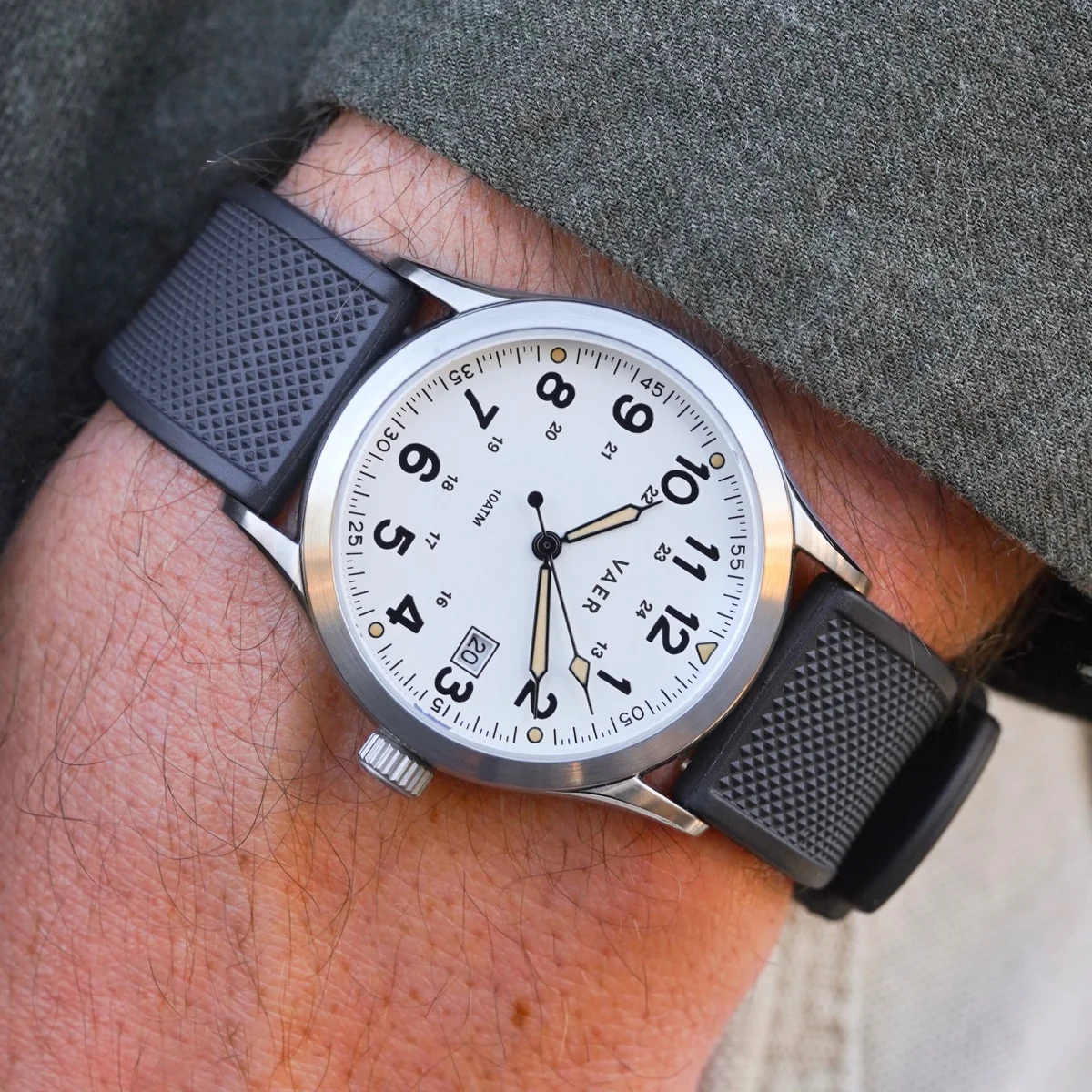 S3 Calendar Field White - 36mm Quartz - Image 8