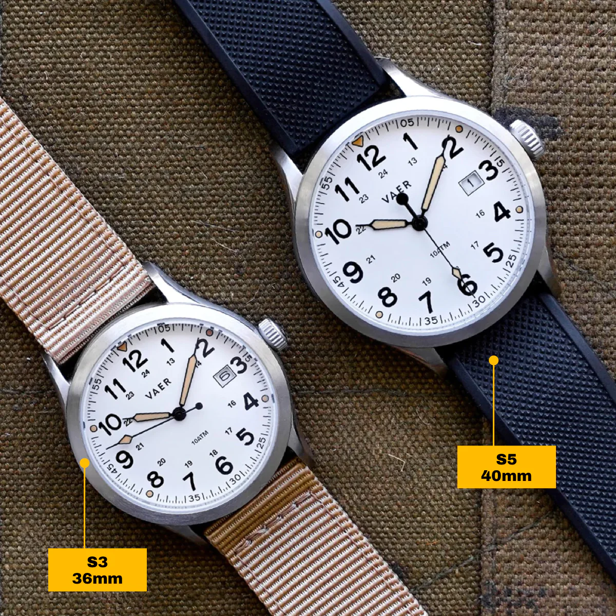 S3 Calendar Field White - 36mm Quartz - Image 9