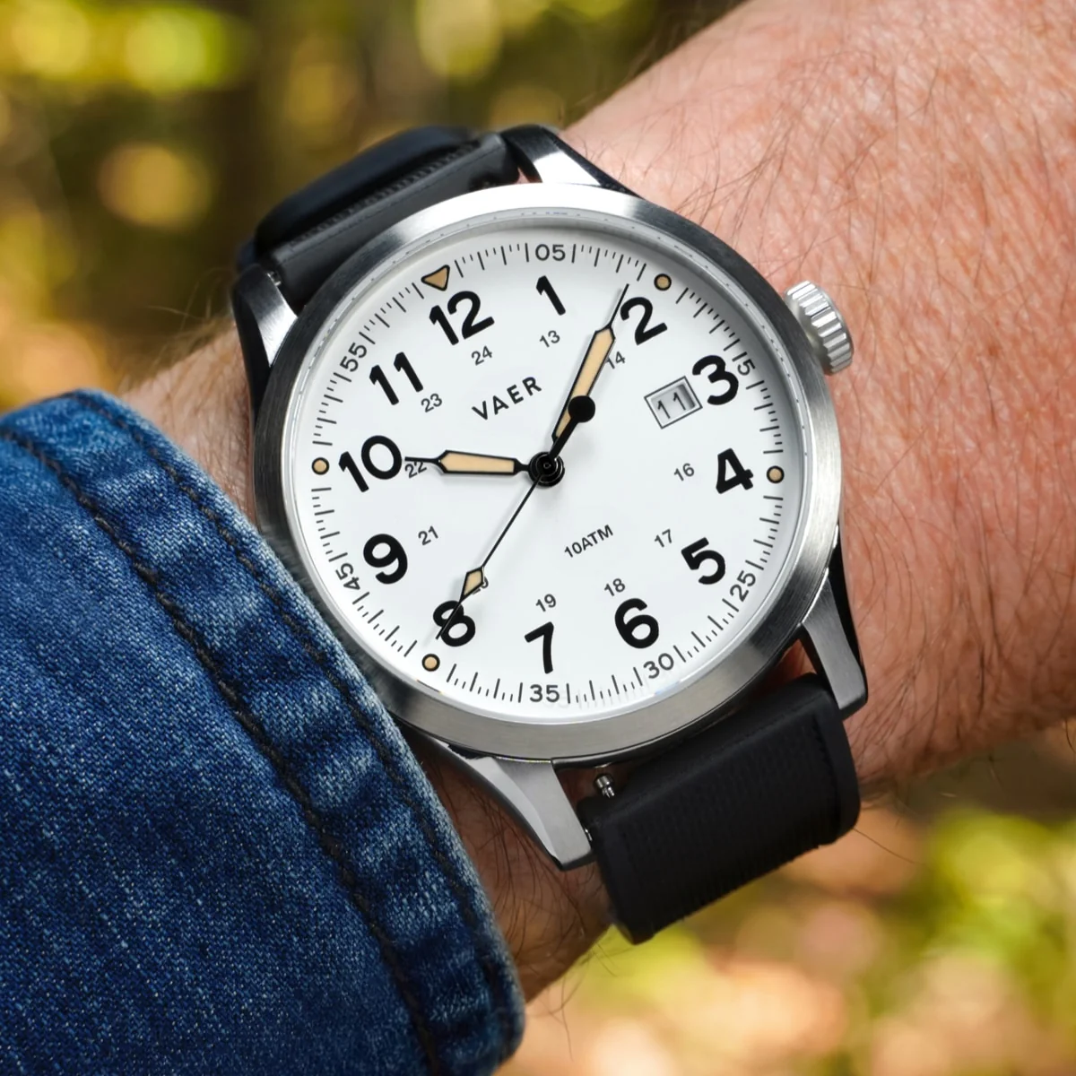 S5 Calendar Field White - 42mm Quartz - Image 6
