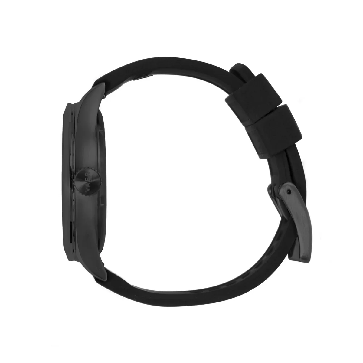 Black Silicone Ocean Strap With PVD Buckle - Image 2