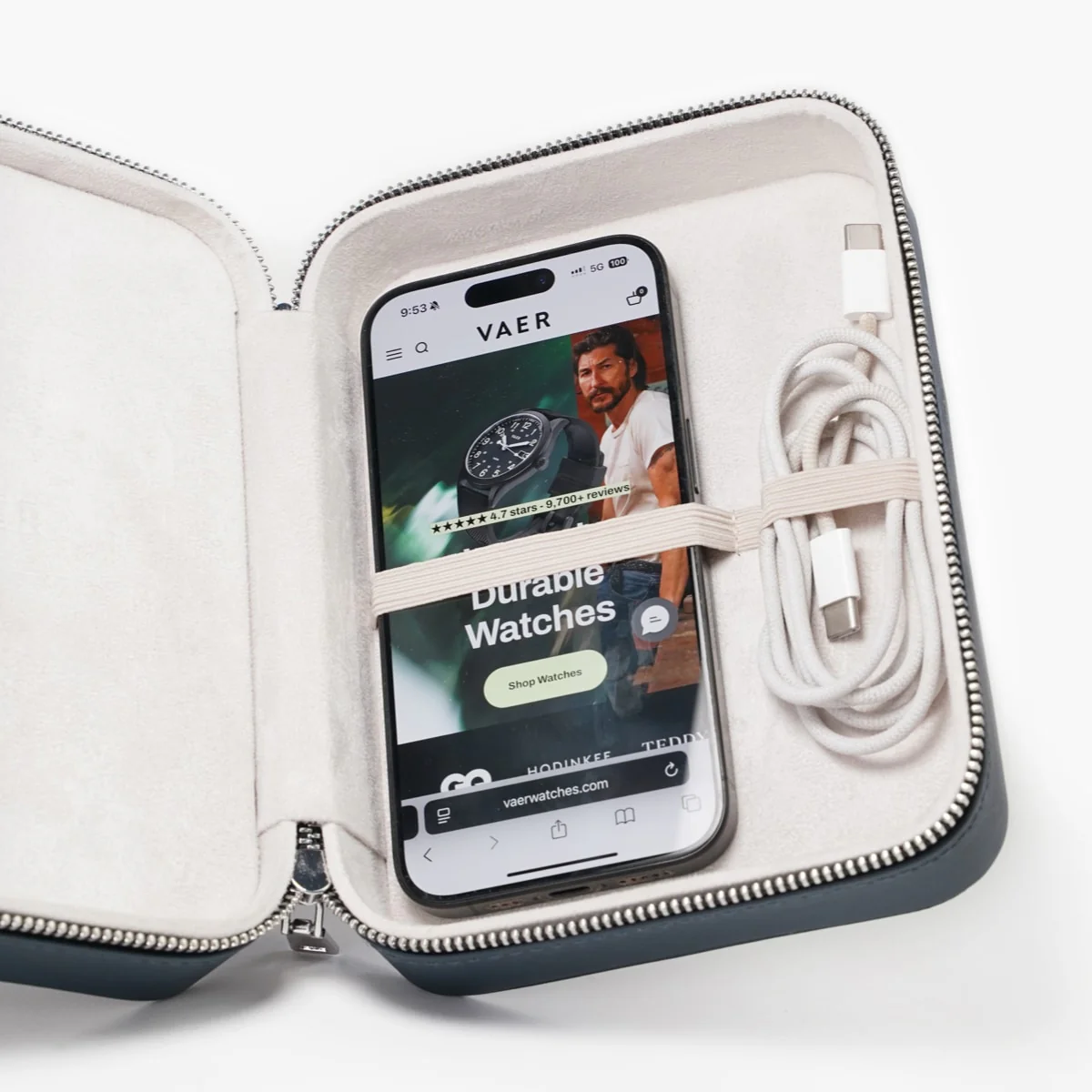 Vaer Leather Zipper Case - Image 5