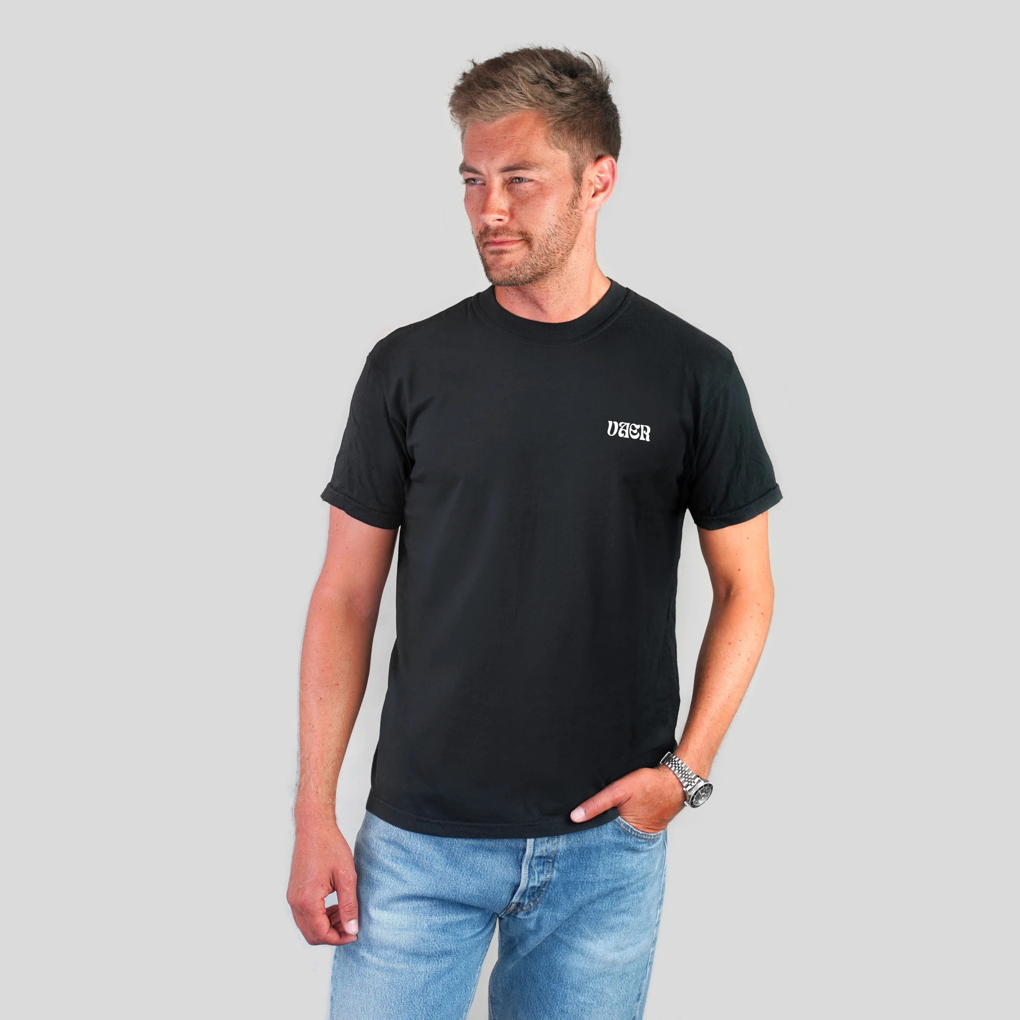 Vaer Only Time Will Tell T-Shirt - Black - Image 3
