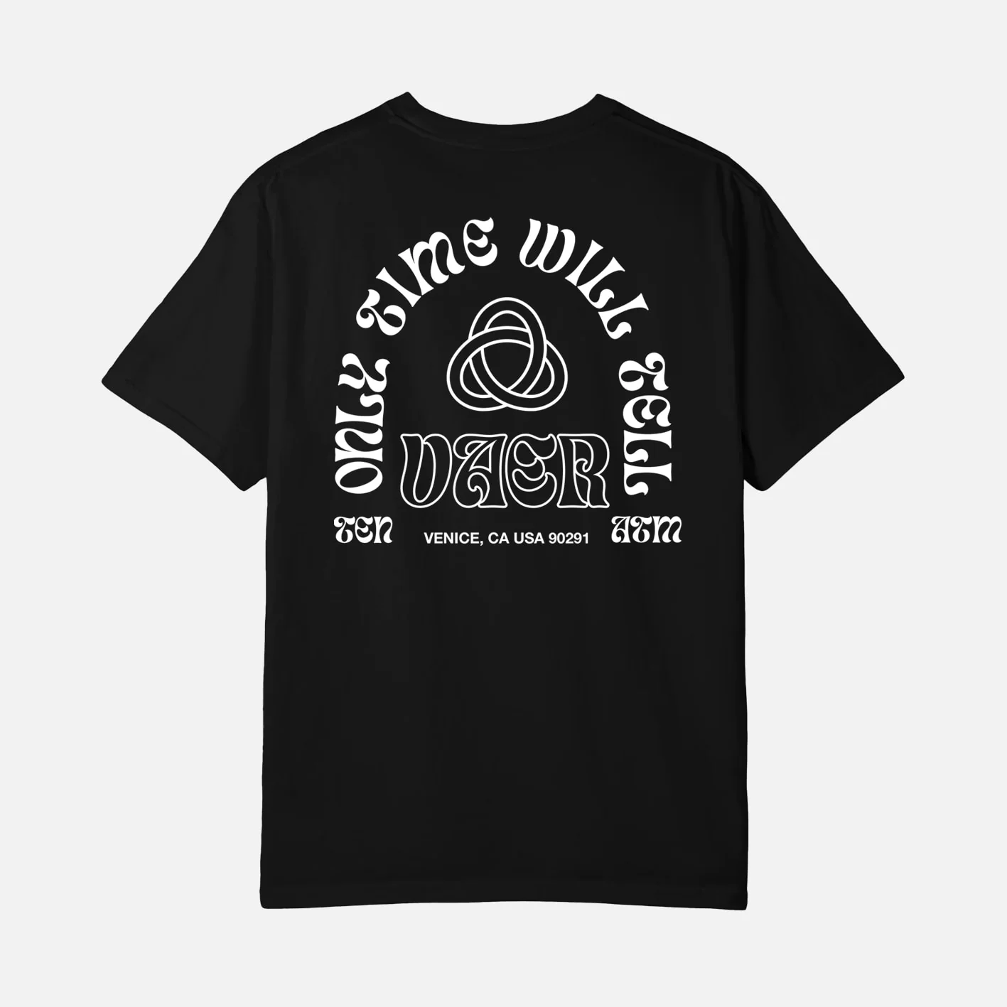 Vaer Only Time Will Tell T-Shirt - Black - Image 4