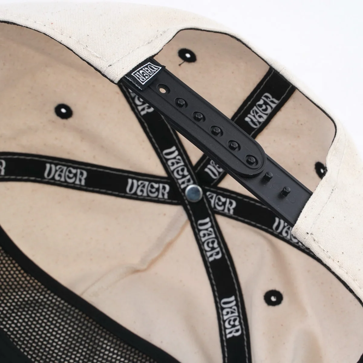 Vaer Snapback Hat - Only Time Will Tell - Cream - Image 3